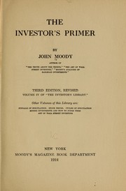 Cover of: The investor's primer by Moody, John