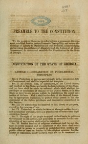 Cover of: Constitution of 1866