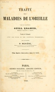 Cover of: Traité des maladies de l'oreille