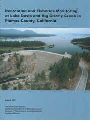 Cover of: Recreation and fisheries monitoring at Lake Davis and Big Grizzly Creek in Plumas County, California
