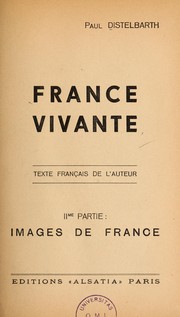 France vivante by Paul Distelbarth