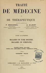 Cover of: Traité de médecine et de thérapeutique