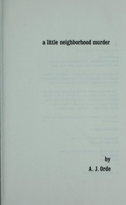 Cover of: A little neighborhood murder