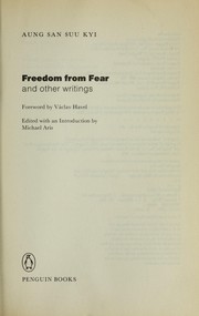 Cover of: Freedom from fear by Aung San Suu Kyi