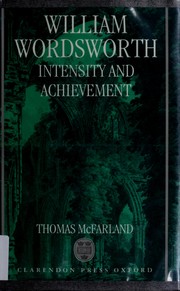 Cover of: William Wordsworth: Intensity and Achievement