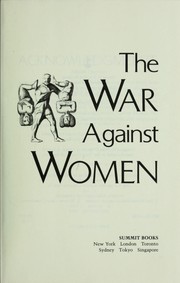 The war against women by Marilyn French