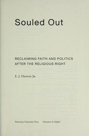 Cover of: Souled out: reclaiming faith and politics after the religious right