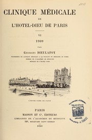 Cover of: Clinique médicale de l'Hôtel-Dieu de Paris