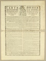 Cover of: Carta de hermandad de la Cofradia de señor S. Josef, fundad [sic] en la Iglesia de Nuestra Señora de la Buenamuerte de Padres Clérigos Reglares Ministros de los Enfermos