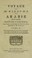 Cover of: Voyage de M. Niebuhr en Arabie et en d'autres pays de l'Orient