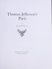 Cover of: Thomas Jefferson's Paris
