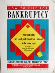 Cover of: How to file for bankruptcy by Stephen Elias, Stephen Elias