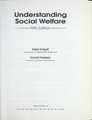 Cover of: Understanding social welfare by Ralph Dolgoff