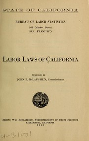 Cover of: Labor laws of California by California