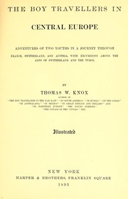 Cover of: The boy travellers in central Europe. by Thomas Wallace Knox