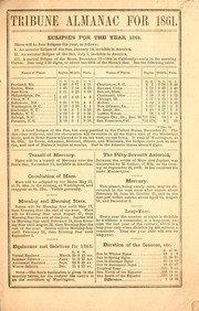 Cover of: The Tribune almanac and political register for 1861