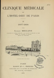 Cover of: Clinique médicale de l'Hôtel-Dieu de Paris