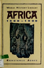 Cover of: Africa, 1500-1900 by Constance Jones