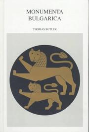 Cover of: Monumenta Bulgarica by Thomas Butler, Thomas Butler