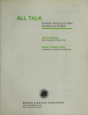 Cover of: All talk: problem solving for new students of English