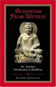 Cover of: Buddhism from Within: An Intuitive Introduction to Buddhism