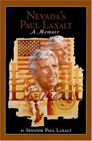 Cover of: Nevada's Paul Laxalt - A Memoir