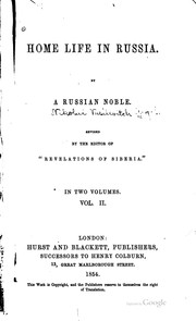 Cover of: Home life in Russia.