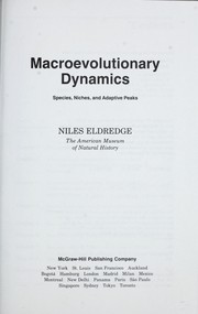 Cover of: Macroevolutionary dynamics by Niles Eldredge