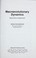 Cover of: Macroevolutionary dynamics