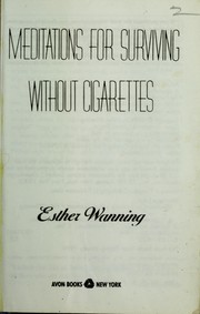 Cover of: Meditations for surviving without cigarettes
