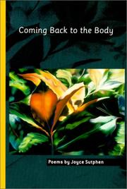 Cover of: Coming back to the body: poems