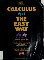 Cover of: Calculus the easy way by Douglas Downing