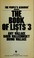 Cover of: BOOK OF LISTS #3, THE (Book of Lists)