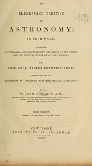 Cover of: An elementary treatise on astronomy