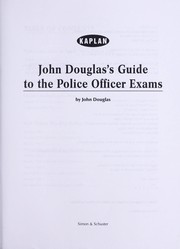 Cover of: John Douglas's guide to police officer exams by John E. Douglas
