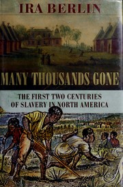 Cover of: Many thousands gone by Ira Berlin