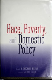 Cover of: Race, poverty, and domestic policy