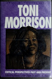 Cover of: Toni Morrison by edited by Henry Louis Gates, Jr. and K.A. Appiah.