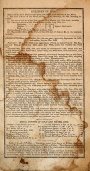 Cover of: The farmer's almanack, calculated on a new and improved plan, for the year of our Lord 1840: ... Fitted to the city of Boston, but will answer for the adjoining states. ...
