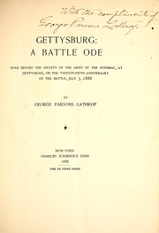 Cover of: Gettysburg by George Parsons Lathrop