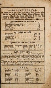 Cover of: Knickerbocker almanac, for the year of our Lord, 1859