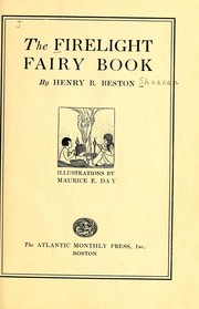 Cover of: The firelight fairy book