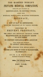 Cover of: The married woman's private medical companion
