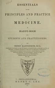 Cover of: Essentials of the principles and practice of medicine
