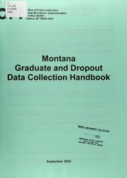 Cover of: Montana graduate and dropout data collection handbook