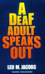 A deaf adult speaks out by Leo M. Jacobs