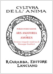 Cover of: Ars Amatoria, e Amores by versione integrale moderna di Giuseppe Gualtieri