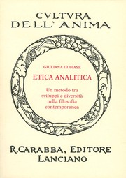 Cover of: Etica Analitica: Un Metodo Tra Sviluppi E Diversità Nella Filosofia Contemporanea