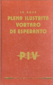 Cover of: La Nova Plena Ilustrita Vortaro de Esperanto by 