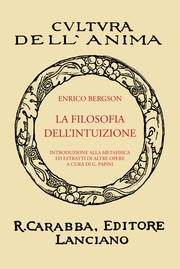 Cover of: La Filosofia Dell'Intuizione by 